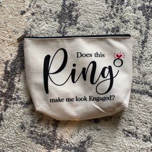 Engagement Makeup Bag! Perfect gift for bride to be